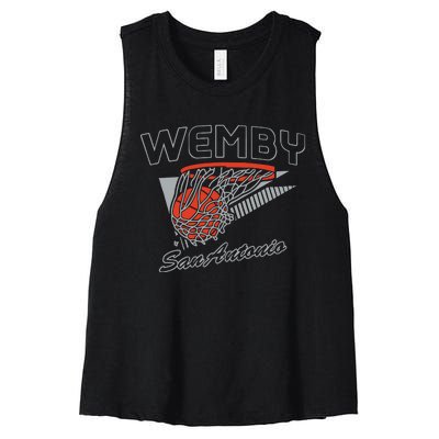 San Antonio Wemby Hoops Women's Racerback Cropped Tank