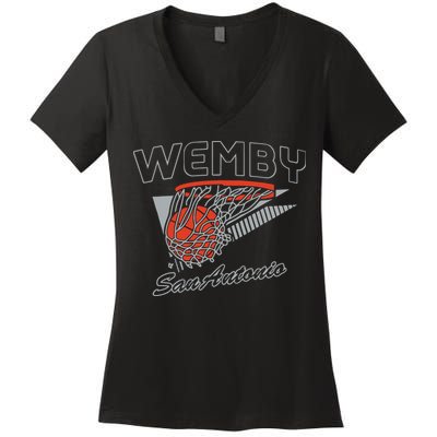 San Antonio Wemby Hoops Women's V-Neck T-Shirt
