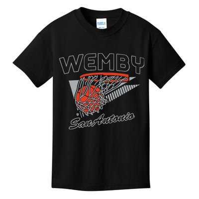 San Antonio Wemby Hoops Kids T-Shirt