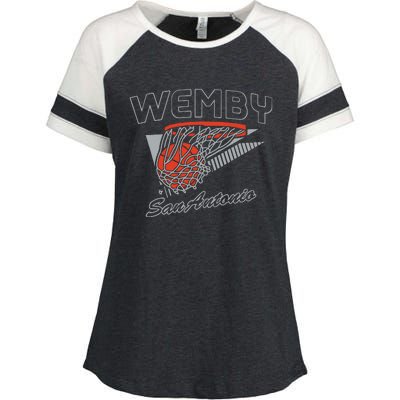 San Antonio Wemby Hoops Enza Ladies Jersey Colorblock Tee