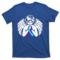 Suicide Awareness Wings Angel Ribbon Happy Support Graphic Cute Gift T-Shirt