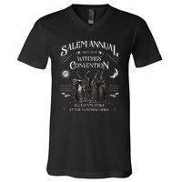 Salem Annual Witches Convention Witch Hours Since 1692 V-Neck T-Shirt