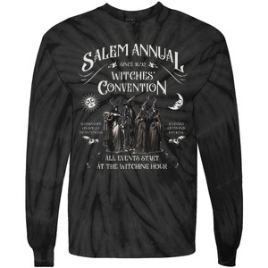 Salem Annual Witches Convention Witch Hours Since 1692 Tie-Dye Long Sleeve Shirt