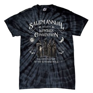 Salem Annual Witches Convention Witch Hours Since 1692 Tie-Dye T-Shirt