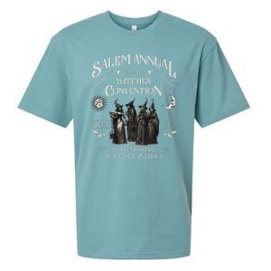 Salem Annual Witches Convention Witch Hours Since 1692 Sueded Cloud Jersey T-Shirt