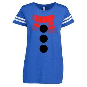 Snowman Adult White Snowman Costume Enza Ladies Jersey Football T-Shirt