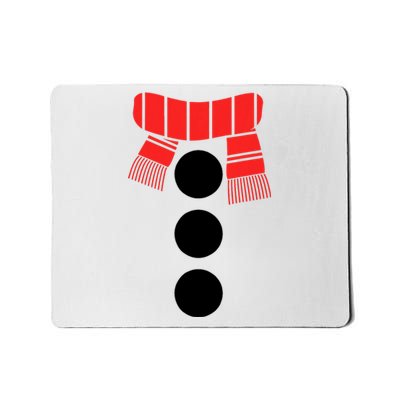 Snowman Adult White Snowman Costume Mousepad