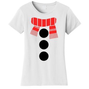 Snowman Adult White Snowman Costume Women's T-Shirt