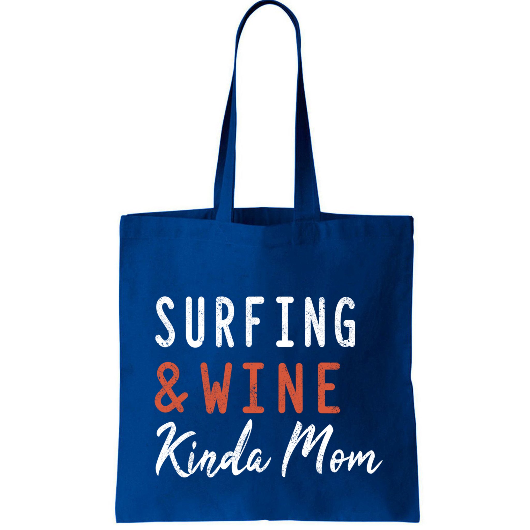 Surfing And Wine Kinda Mom Surfer Hawaiian Surfboard Great Gift Bag