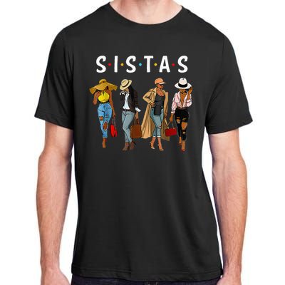 Sistas Afro Women Together Women Birthday Adult ChromaSoft Performance T-Shirt