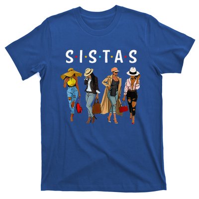 Sistas Afro Women Together Women Birthday T-Shirt