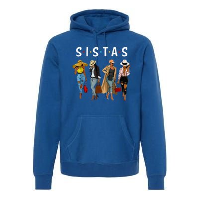 Sistas Afro Women Together Women Birthday Premium Hoodie