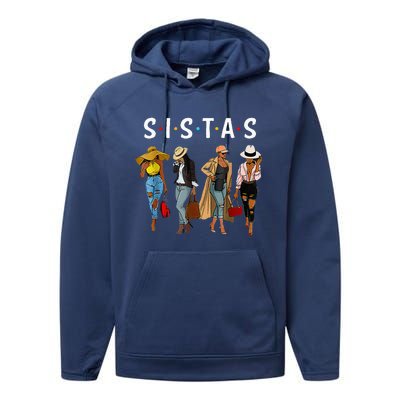 Sistas Afro Women Together Women Birthday Performance Fleece Hoodie