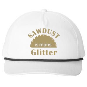 Sawdust Is Man Glitter Snapback Five-Panel Rope Hat