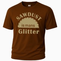 Sawdust Is Man Glitter Cooling Performance Crew T-Shirt