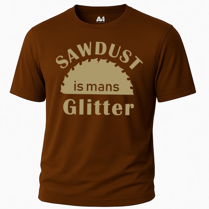 Sawdust Is Man Glitter Cooling Performance Crew T-Shirt