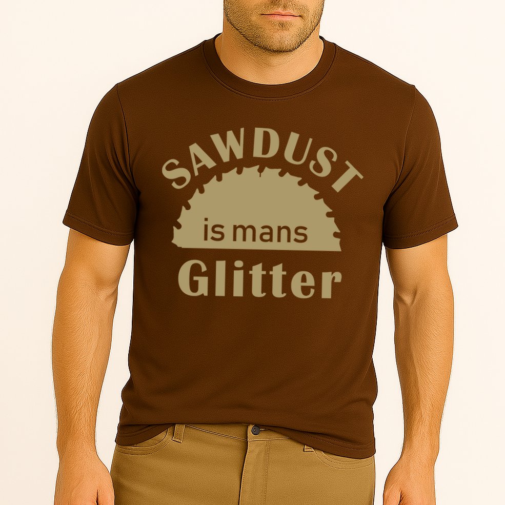 Sawdust Is Man Glitter Cooling Performance Crew T-Shirt