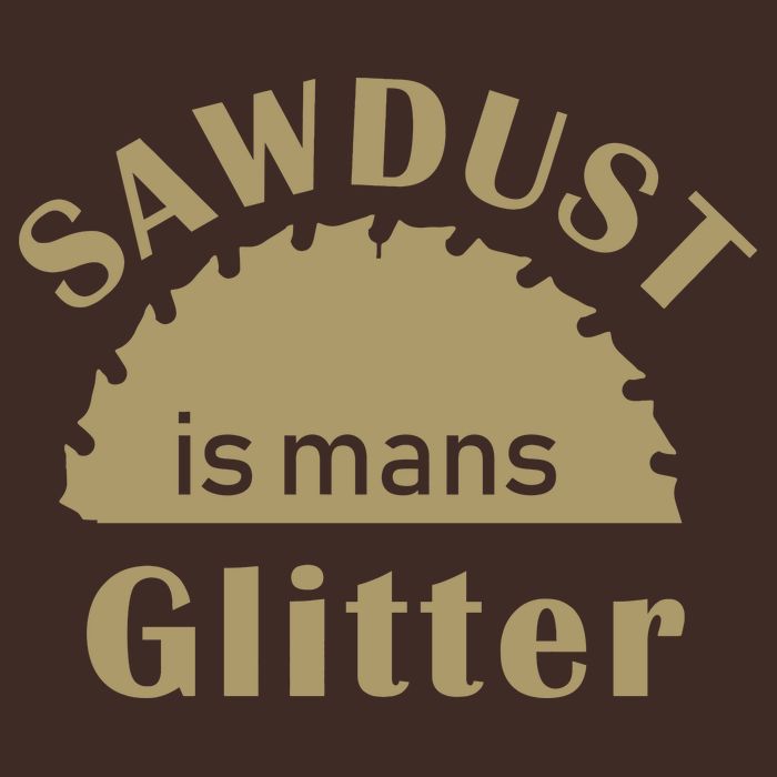 Sawdust Is Man Glitter Cooling Performance Crew T-Shirt