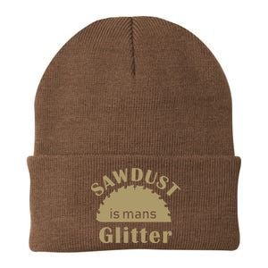 Sawdust Is Man Glitter Knit Cap Winter Beanie