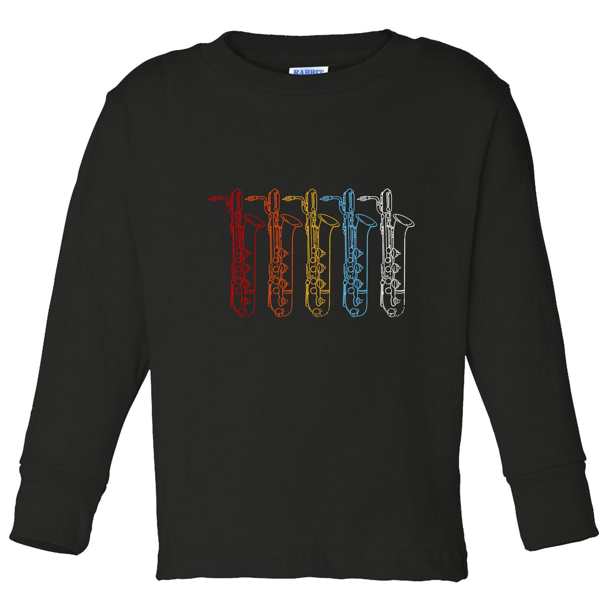 Saxophone Colors Toddler Long Sleeve Shirt