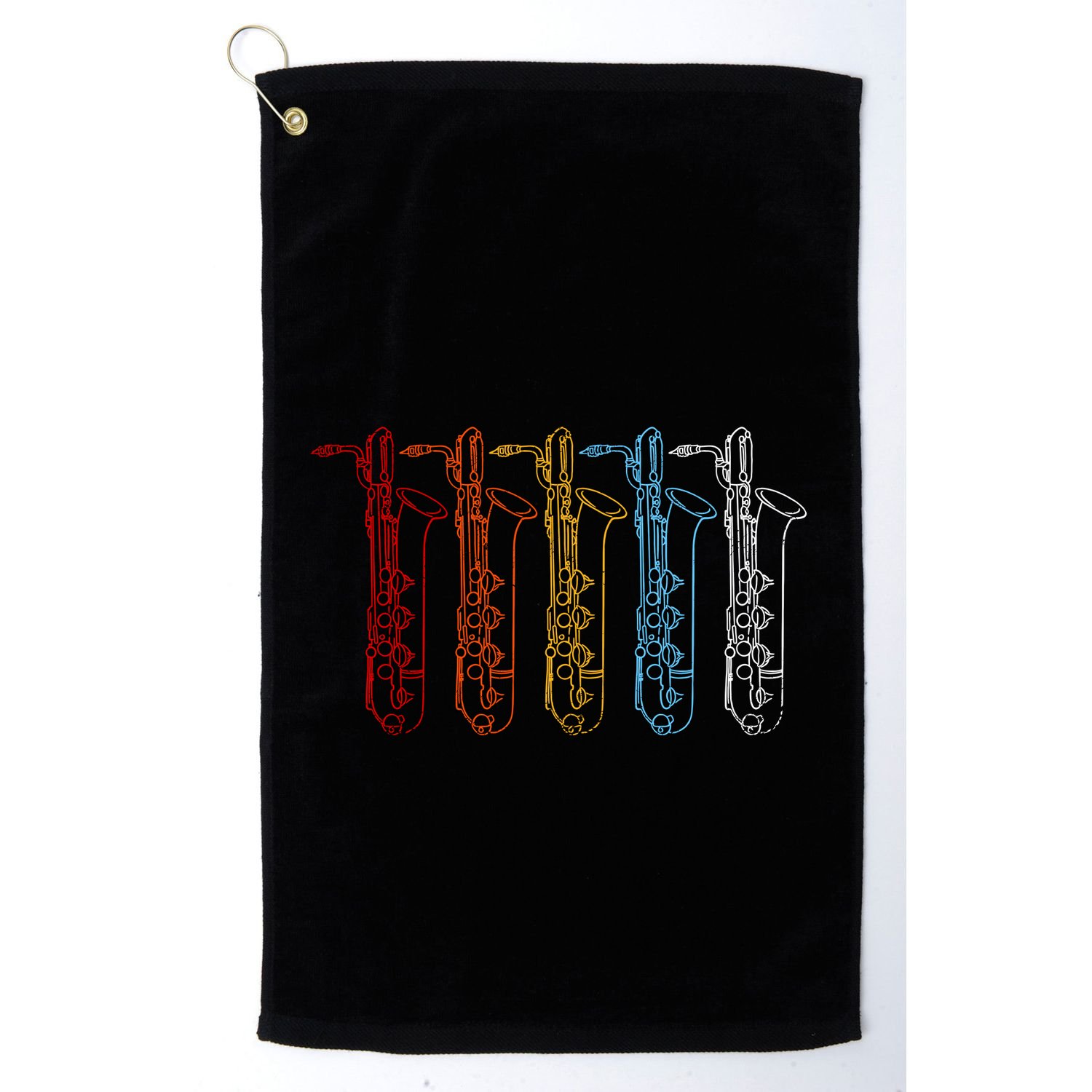 Saxophone Colors Golf Towel
