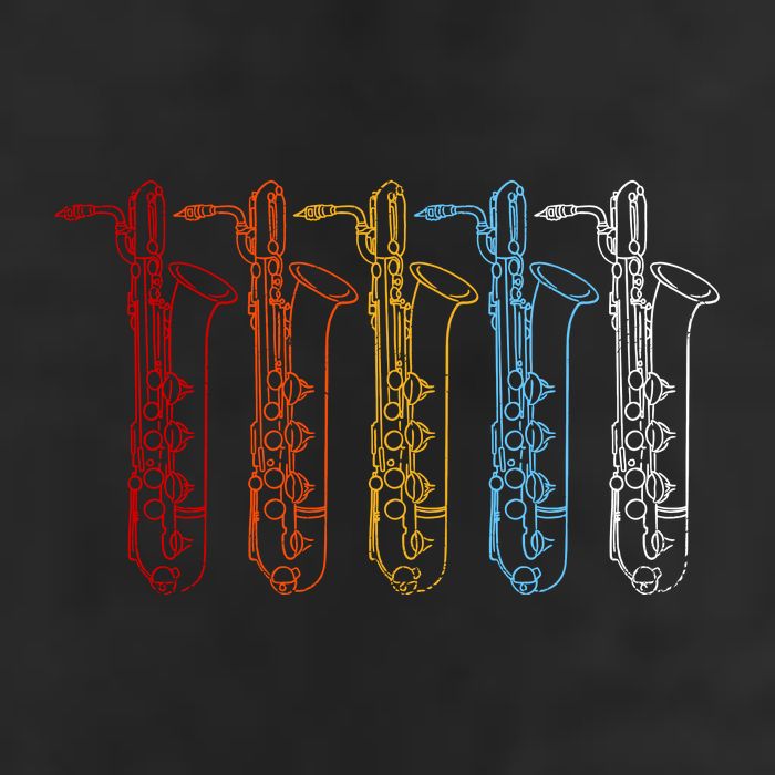Saxophone Colors Golf Towel