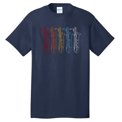 Saxophone Colors Tall T-Shirt