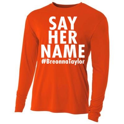 Say Her Name #Breonna Taylor BLM Cooling Performance Long Sleeve Crew