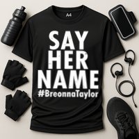Say Her Name #Breonna Taylor BLM Cooling Performance Crew T-Shirt