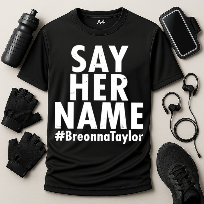 Say Her Name #Breonna Taylor BLM Cooling Performance Crew T-Shirt