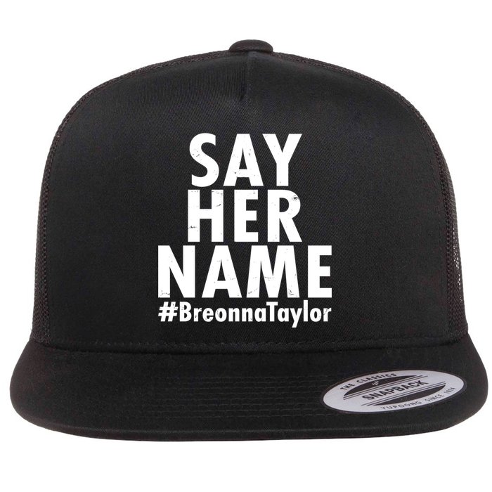 Say Her Name #Breonna Taylor BLM Flat Bill Trucker Hat