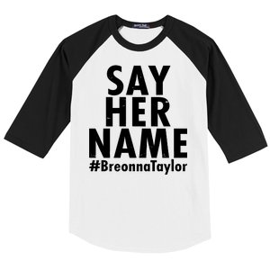 Say Her Name #Breonna Taylor BLM Baseball Sleeve Shirt