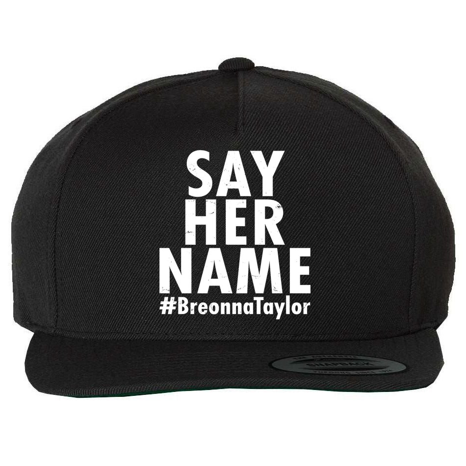 Say Her Name #Breonna Taylor BLM Wool Snapback Cap