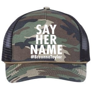 Say Her Name #Breonna Taylor BLM Retro Rope Trucker Hat Cap