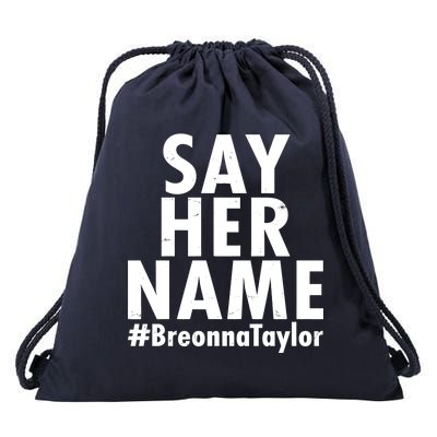 Say Her Name #Breonna Taylor BLM Drawstring Bag