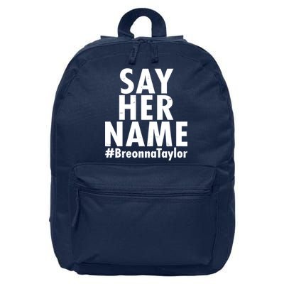 Say Her Name #Breonna Taylor BLM 16 in Basic Backpack