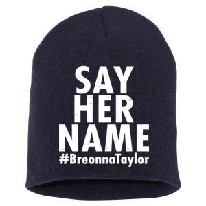 Say Her Name #Breonna Taylor BLM Short Acrylic Beanie