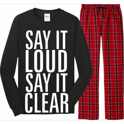 Say It Loud - Say It Clear - Resist Long Sleeve Pajama Set