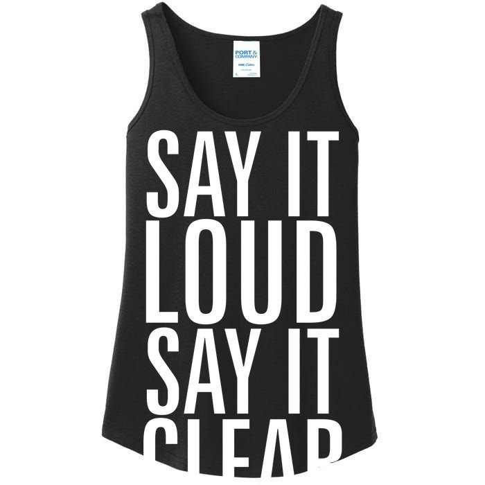 Say It Loud - Say It Clear - Resist Ladies Essential Tank