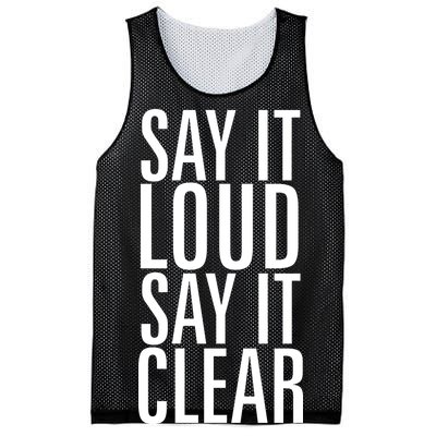 Say It Loud - Say It Clear - Resist Mesh Reversible Basketball Jersey Tank