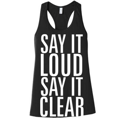 Say It Loud - Say It Clear - Resist Women's Racerback Tank