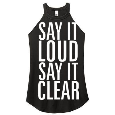 Say It Loud - Say It Clear - Resist Women’s Perfect Tri Rocker Tank