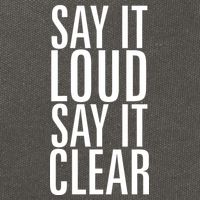 Say It Loud - Say It Clear - Resist Cotton Canvas Backpack