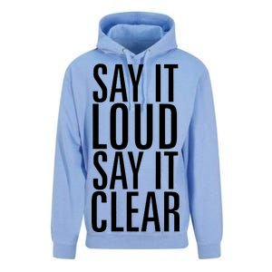 Say It Loud - Say It Clear - Resist Unisex Surf Hoodie