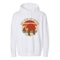Say Less Do Lesser Sloth Retro Garment-Dyed Fleece Hoodie