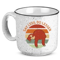 Say Less Do Lesser Sloth Retro 15oz Campfire Ceramic Mug
