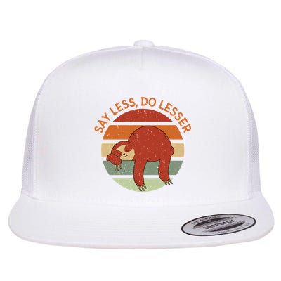 Say Less Do Lesser Sloth Retro Flatbill Hat