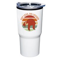 Say Less Do Lesser Sloth Retro Tumbler