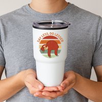 Say Less Do Lesser Sloth Retro Tumbler