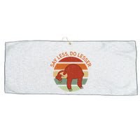 Say Less Do Lesser Sloth Retro Large Microfiber Waffle Golf Towel